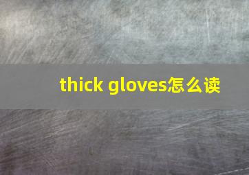 thick gloves怎么读